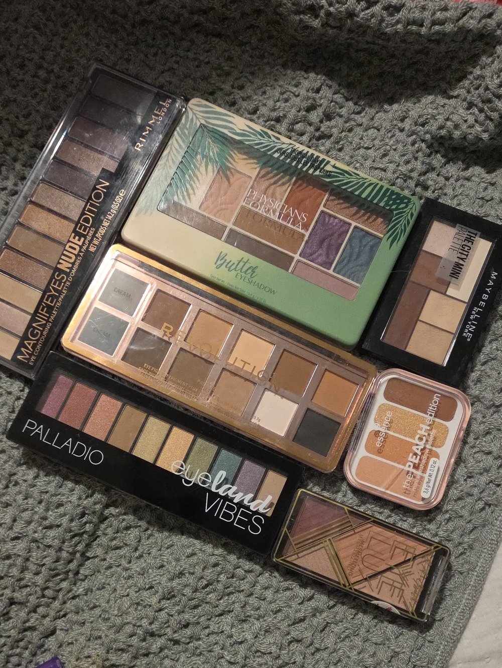 Maybelline & Assorted Neutral Eyeshadow Palette Collection - Brown & Gold Tones